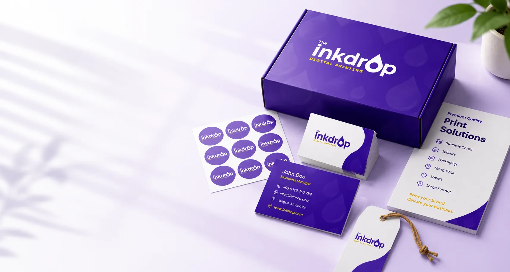 Inkdrop premium commercial printing showcase